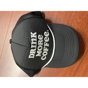 Dutch Bros. Black 'Drink More Coffee' Mesh Trucker Hat
